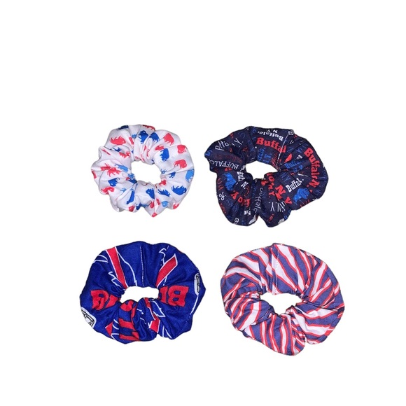 Buffalo Bills Scrunchies - 4 Pack - Picture 1 of 1
